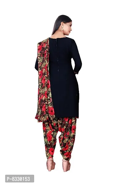 Classic Synthetic Printed Dress Material with Dupatta-thumb4