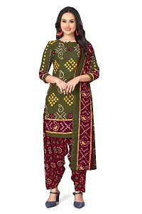 Beautiful Synthetic Unstitched Dress Material with Dupatta-thumb1