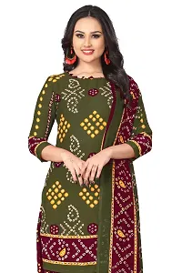 Beautiful Synthetic Unstitched Dress Material with Dupatta-thumb4