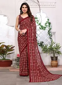 Trendy Georgette Saree with Blouse piece-thumb1