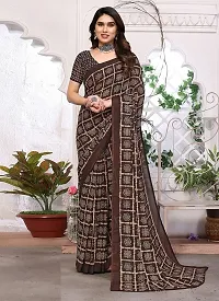 Trendy Georgette Saree with Blouse piece-thumb1