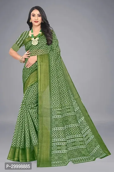 Stylish Art Silk Saree With Blouse Piece For Women-thumb0