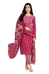 Stylish Art Silk Printed Unstitched Salwar Suit Material-thumb2