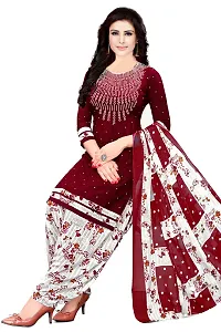 Stylish Art Silk Printed Unstitched Salwar Suit Material-thumb2