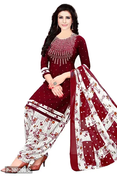 Stylish Art Silk Printed Unstitched Salwar Suit Material-thumb3