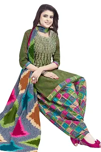 Stylish Art Silk Printed Unstitched Salwar Suit Material-thumb2