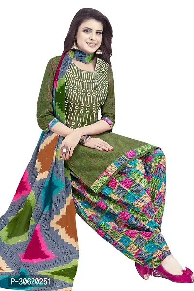 Stylish Art Silk Printed Unstitched Salwar Suit Material-thumb3