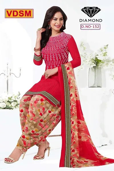 Stylish Atrt Silk Printed Unstitched Suit