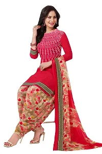 Stylish Art Silk Printed Unstitched Salwar Suit Material-thumb2