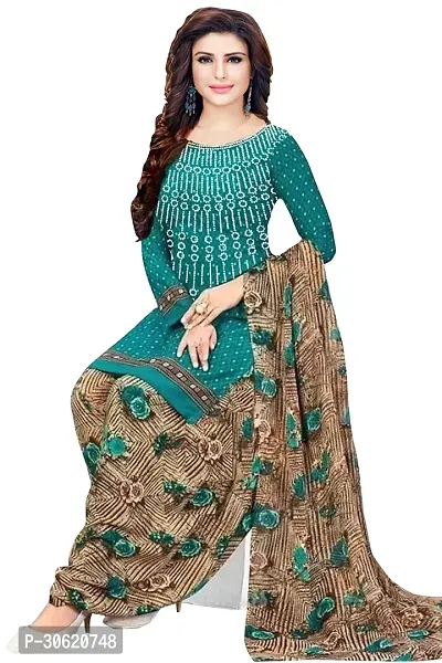 Stylish Art Silk Printed Unstitched Salwar Suit Material-thumb4