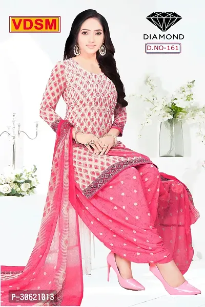 Stylish Art Silk Printed Unstitched Salwar Suit Material