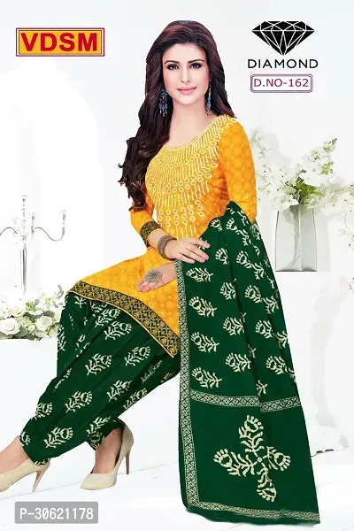 Stylish Art Silk Printed Unstitched Salwar Suit Material