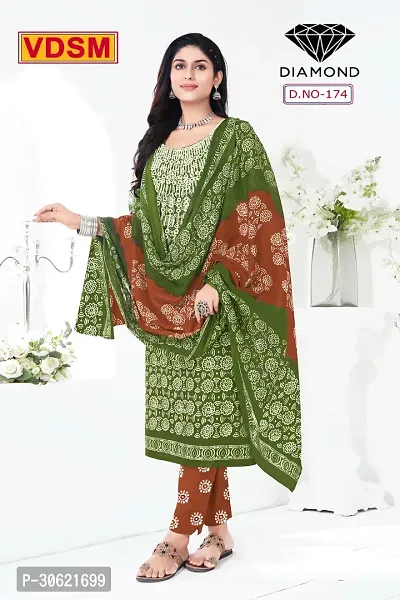 Stylish Art Silk Printed Unstitched Salwar Suit Material