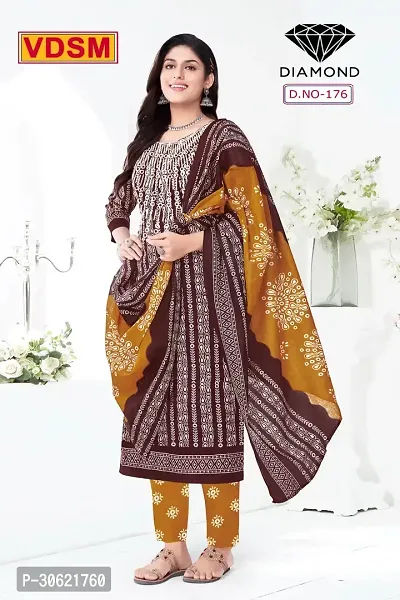 Stylish Art Silk Printed Unstitched Salwar Suit Material