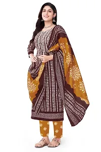 Stylish Art Silk Printed Unstitched Salwar Suit Material-thumb2