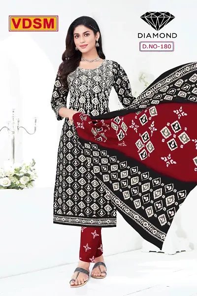 Stylish Atrt Silk Printed Unstitched Suit