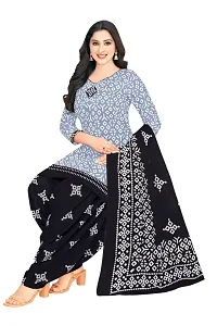 Printed Unstitched Crepe Salwar Suit Material-thumb2