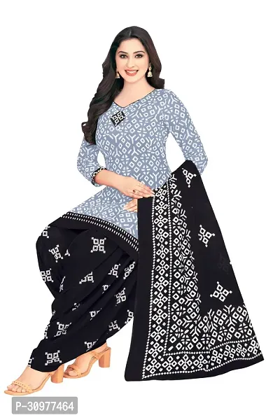 Printed Unstitched Crepe Salwar Suit Material-thumb3