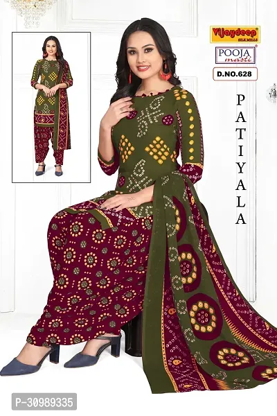 Woman Printed Unstitched Salwar Suit Material