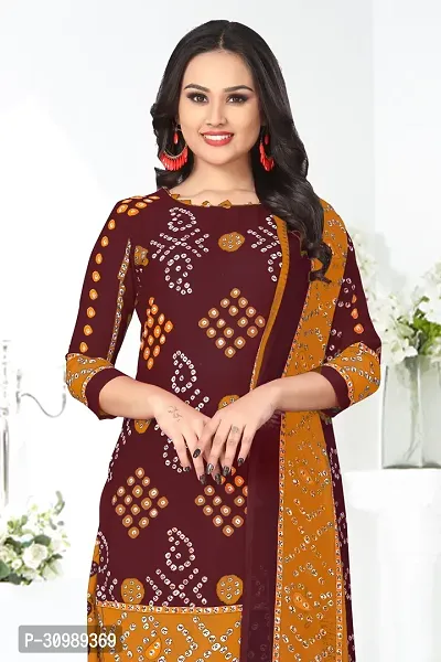 Woman Printed Unstitched Salwar Suit Material-thumb3