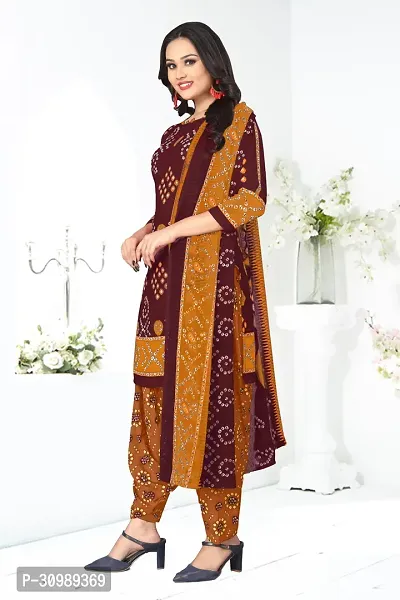 Woman Printed Unstitched Salwar Suit Material-thumb5