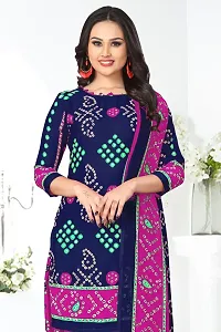 Woman Printed Unstitched Salwar Suit Material-thumb1