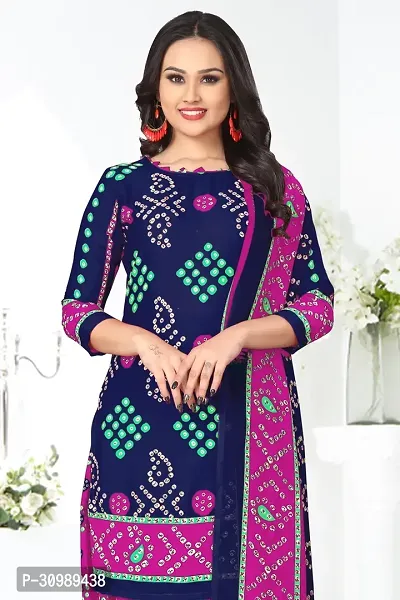 Woman Printed Unstitched Salwar Suit Material-thumb2