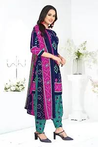 Woman Printed Unstitched Salwar Suit Material-thumb2