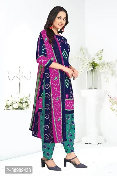 Woman Printed Unstitched Salwar Suit Material-thumb3