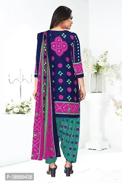 Woman Printed Unstitched Salwar Suit Material-thumb5