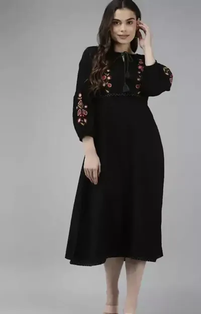 Stylish Solid Rayon Kurta For Women