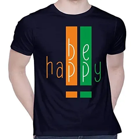 Stylish Blend Round Neck T-Shirt For Men