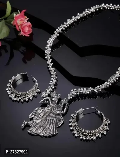 Stylish Silver Alloy Jewellery Set For Women-thumb0