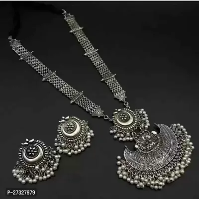 Stylish Silver Alloy Jewellery Set For Women