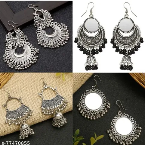 Stylish Fancy Alloy Earrings Pack Of 4