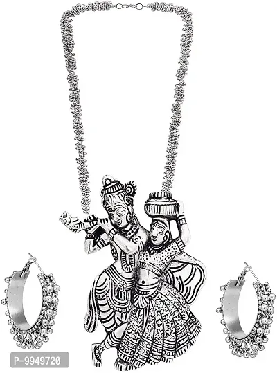 Elegant Metal Jewellery Set For Women and Girls-thumb0