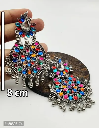 Stylish Multicoloured Alloy Earrings For Women-thumb3