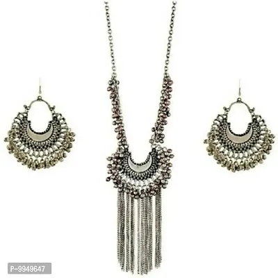 Elegant Metal Jewellery Set For Women and Girls-thumb0