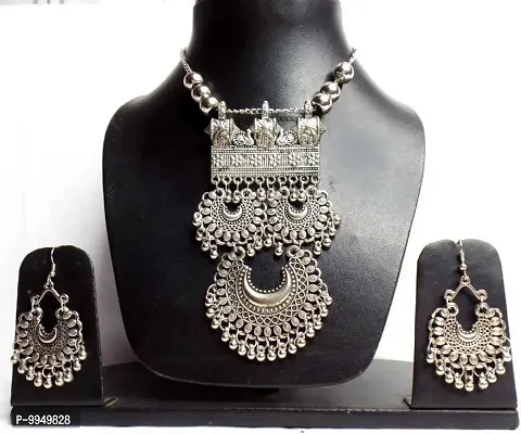 Elegant Metal Jewellery Set For Women and Girls-thumb3