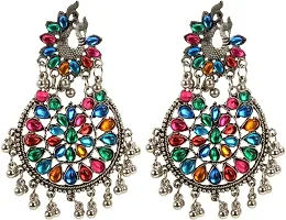 Stylish Multicoloured Alloy Earrings For Women-thumb1