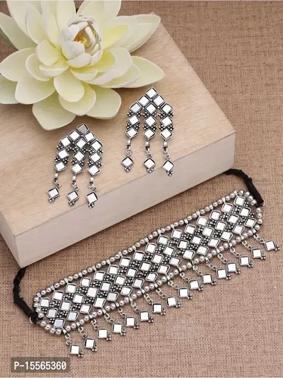 Trendy Women Alloy Sterling Silver Silver Jewellery Set (Pack of 1)
