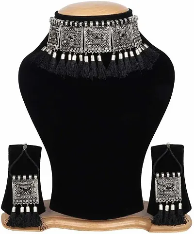 Best Selling Oxidized Silver Womens Jewellery Set