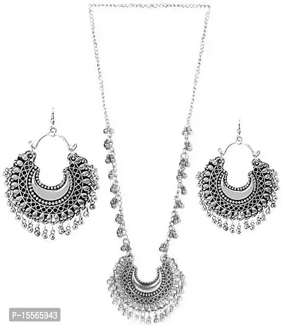 Trendy Women Metal Sterling Silver Silver Jewellery Set (Pack of 1)-thumb0