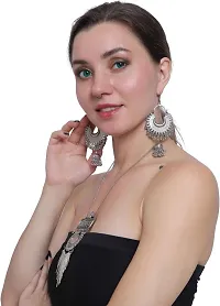 Stylish Silver Alloy Jewellery Set For Women-thumb1