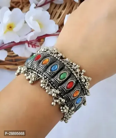 Fashionable Multicolored Alloy Bangles For Women-thumb0