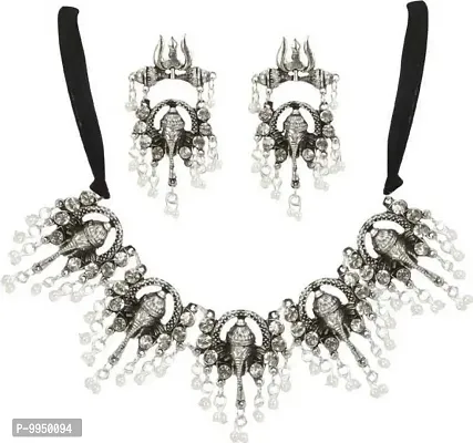 Silver Alloy Jewellery Sets For Women-thumb2