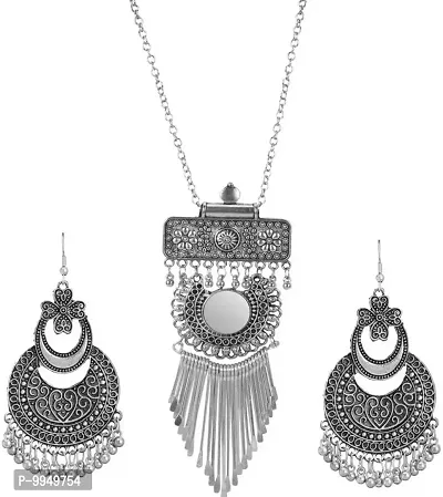 Elegant Metal Jewellery Set For Women and Girls-thumb0