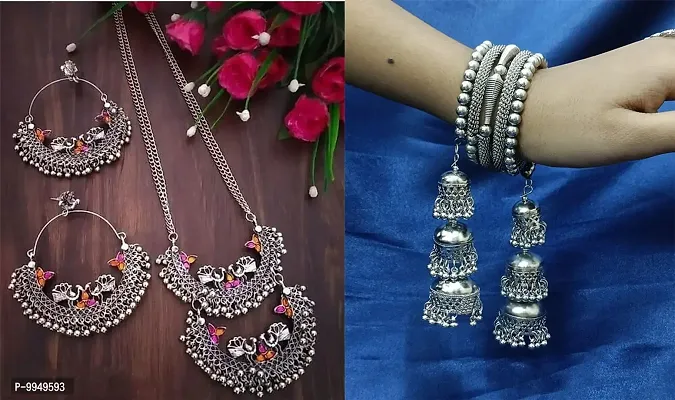 Elegant Alloy Jewellery Set For Women and Girls