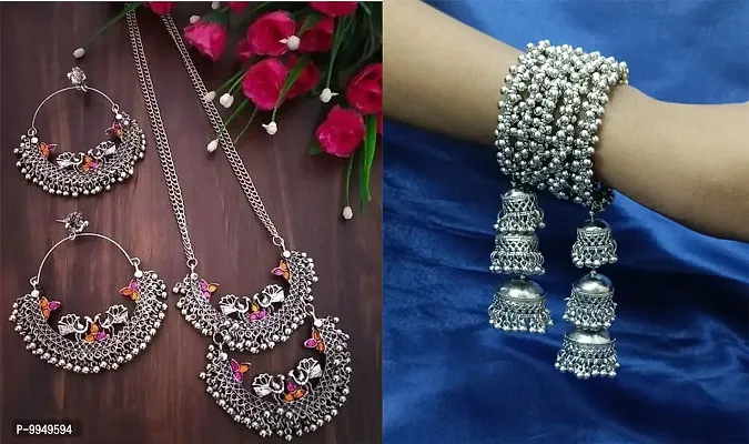 Elegant Alloy Jewellery Set For Women and Girls