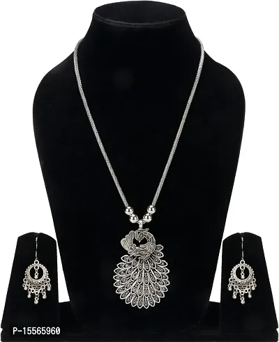 Trendy Women Oxidised Silver Silver Silver Jewellery Set (Pack of 1)